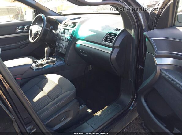 1FM5K7D82KGA04887 2019 FORD EXPLORER Black წინა სალონის ხედი