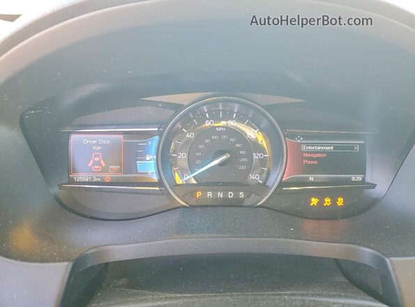 1FM5K7D82KGA08115 2019 FORD EXPLORER White Вид щитка приладів