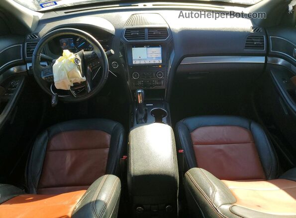 1FM5K7D82KGA08115 2019 FORD EXPLORER White Вид панелі приладів