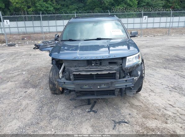 1FM5K7D82KGA36237 2019 FORD EXPLORER Blue Widok z przodu
