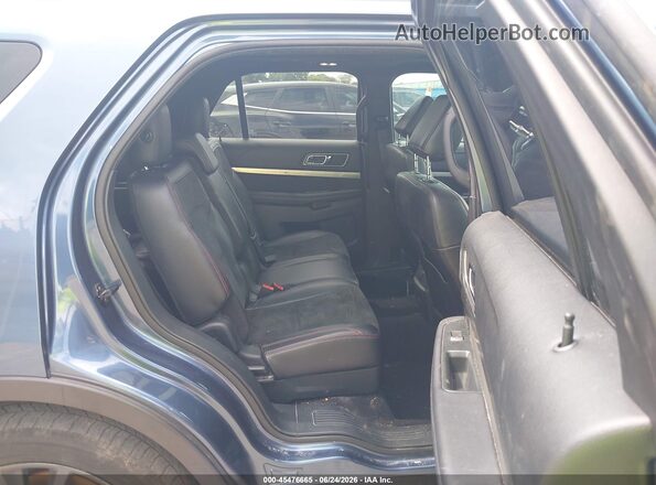 1FM5K7D82KGA36237 2019 FORD EXPLORER Blue Widok naklejki z numerem VIN