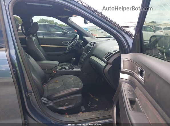 1FM5K7D82KGA36237 2019 FORD EXPLORER Blue Widok wnętrza z przodu