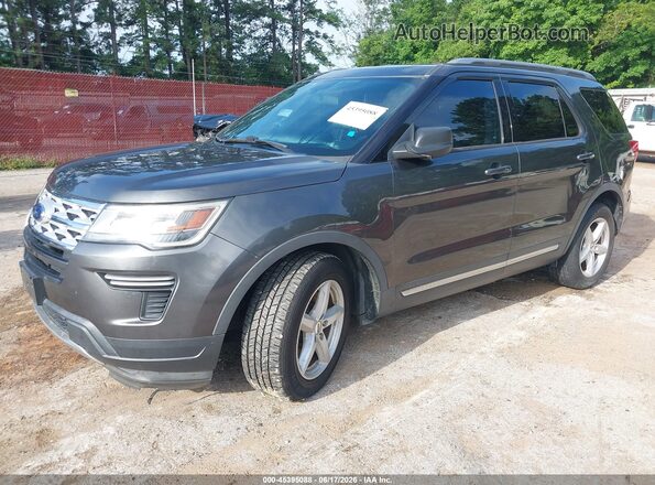 1FM5K7D82KGA76737 2019 FORD EXPLORER Gray წინა მარცხენა ხედი სამი მეოთხედიდან