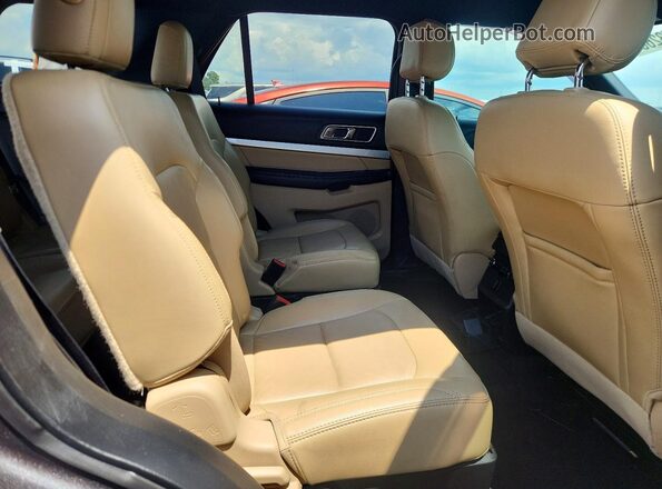 1FM5K7D83HGD79518 2017 FORD EXPLORER Gray უკანა სალონის ხედი
