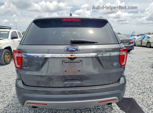 1FM5K7D83HGD79518 2017 FORD EXPLORER Gray უკანა ხედი