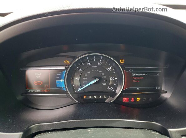1FM5K7D83HGD79518 2017 FORD EXPLORER Gray ხელსაწყოთა პანელის ხედი
