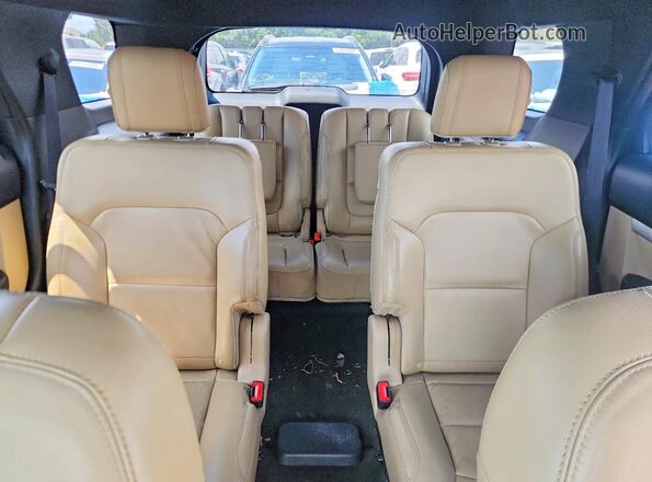 1FM5K7D83HGD79518 2017 FORD EXPLORER Gray უკანა სავარძლების ხედი