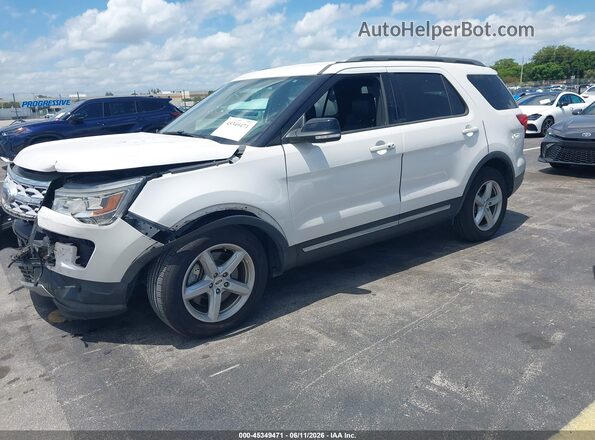 1FM5K7D83JGC23078 2018 FORD EXPLORER White Передня ліва чверть