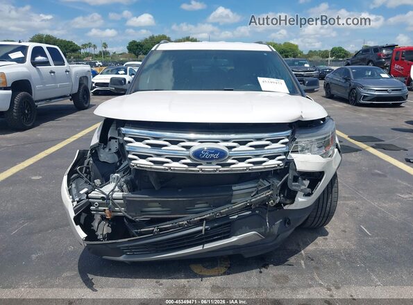 1FM5K7D83JGC23078 2018 FORD EXPLORER White Вид задньої частини салону