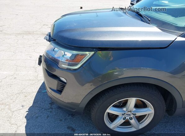 1FM5K7D83JGC39751 2018 FORD EXPLORER Gray Դիմացի տեսք