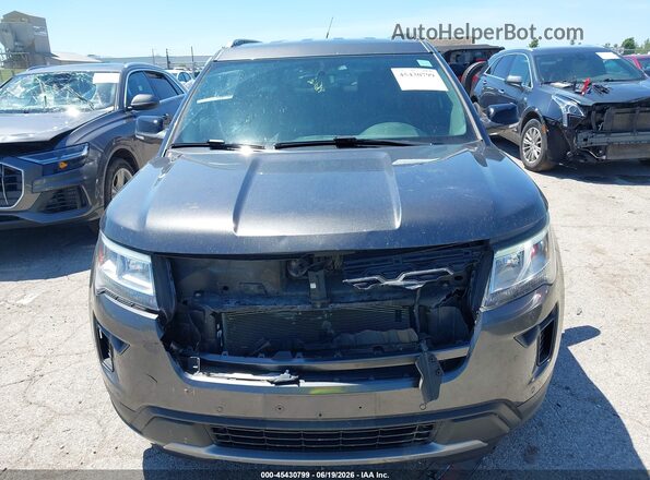1FM5K7D83JGC39751 2018 FORD EXPLORER Gray Սարքավորումների վահանակի տեսք