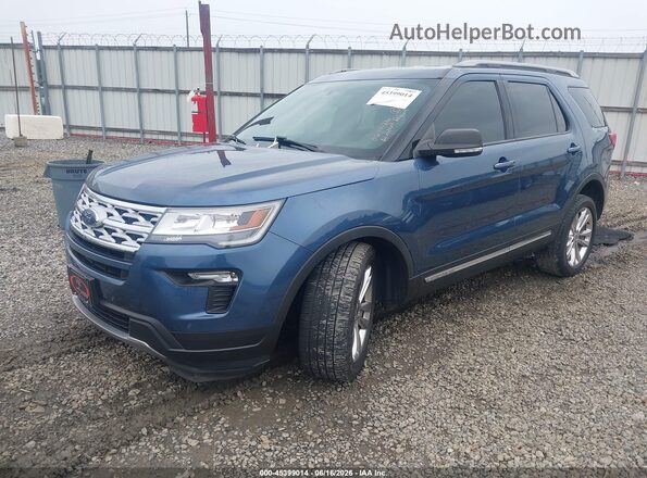 1FM5K7D83KGA83714 2019 FORD EXPLORER Blue Przód lewy