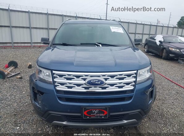 1FM5K7D83KGA83714 2019 FORD EXPLORER Blue Widok zestawu wskaźników