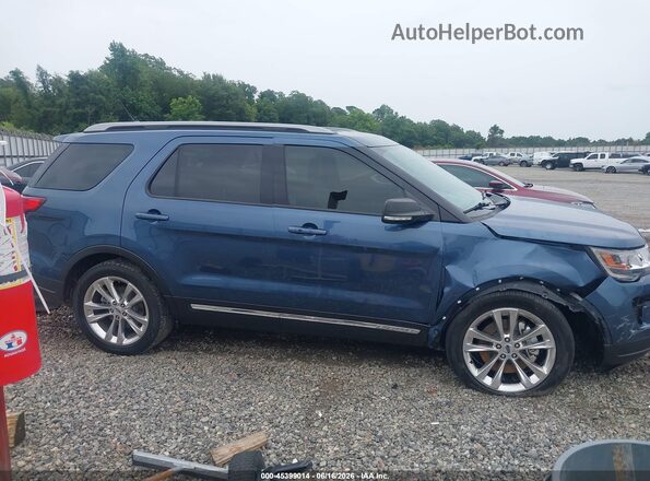 1FM5K7D83KGA83714 2019 FORD EXPLORER Blue Widok wnętrza z tyłu
