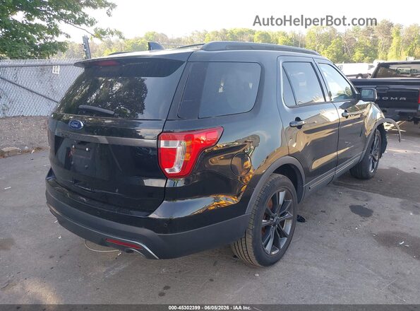 1FM5K7D84HGA75923 2017 FORD EXPLORER Black Հետևի աջ