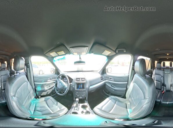 1FM5K7D84HGA84380 2017 FORD EXPLORER Silver Vista de la etiqueta del VIN