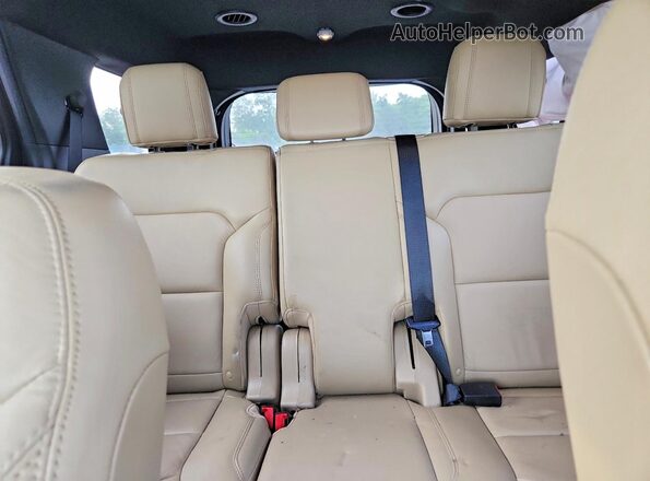 1FM5K7D84HGD48620 2017 FORD EXPLORER White Rear seats view