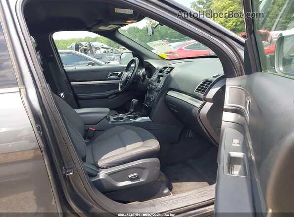 1FM5K7D84JGA33791 2018 FORD EXPLORER Gray წინა სალონის ხედი