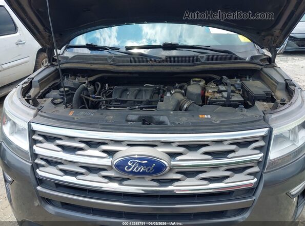 1FM5K7D84JGA33791 2018 FORD EXPLORER Gray უკანა ხედი