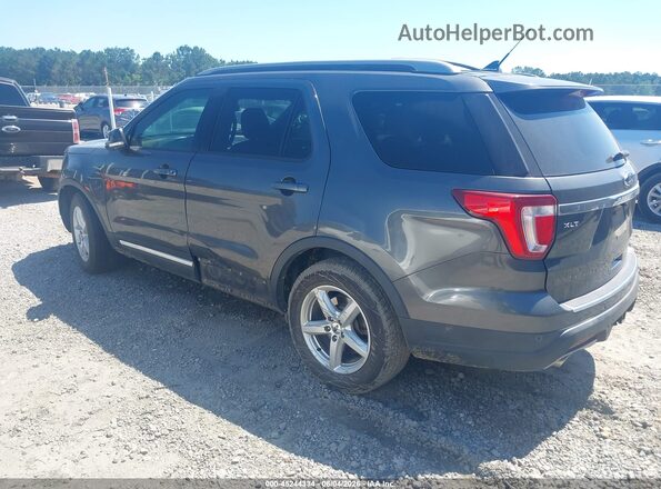 1FM5K7D84JGA63079 2018 FORD EXPLORER Gray Rear left