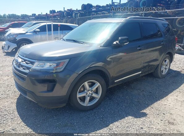 1FM5K7D84JGA63079 2018 FORD EXPLORER Gray Front left
