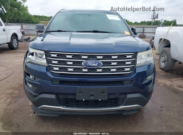 1FM5K7D85GGA17690 2016 FORD EXPLORER Blue Սարքավորումների վահանակի տեսք