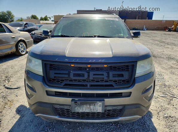 1FM5K7D85GGA44100 2016 FORD EXPLORER Charcoal წინა ხედი
