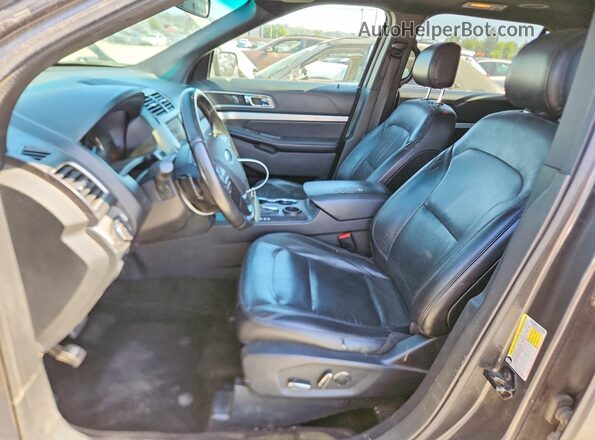 1FM5K7D85GGA44100 2016 FORD EXPLORER Charcoal წინა სალონის ხედი