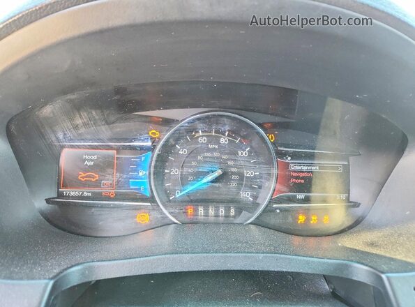 1FM5K7D85GGA44100 2016 FORD EXPLORER Charcoal ხელსაწყოთა პანელის ხედი