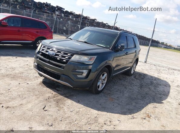 1FM5K7D85GGD10554 2016 FORD EXPLORER Green Առջևի ձախ երեք քառորդ տեսարան