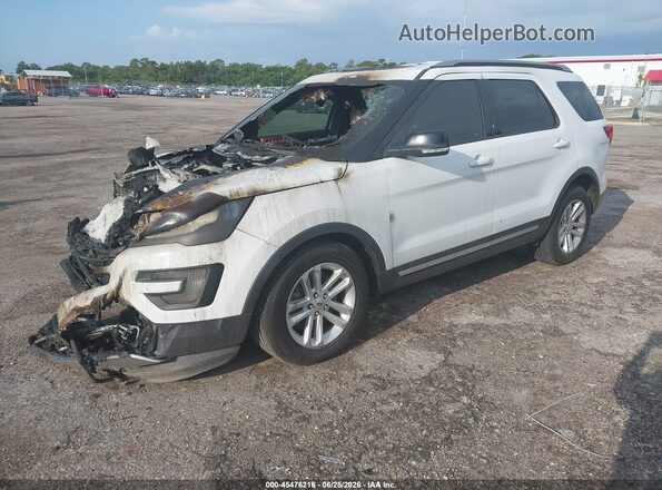 1FM5K7D85HGC83051 2017 FORD EXPLORER White Առջևի ձախ երեք քառորդ տեսարան