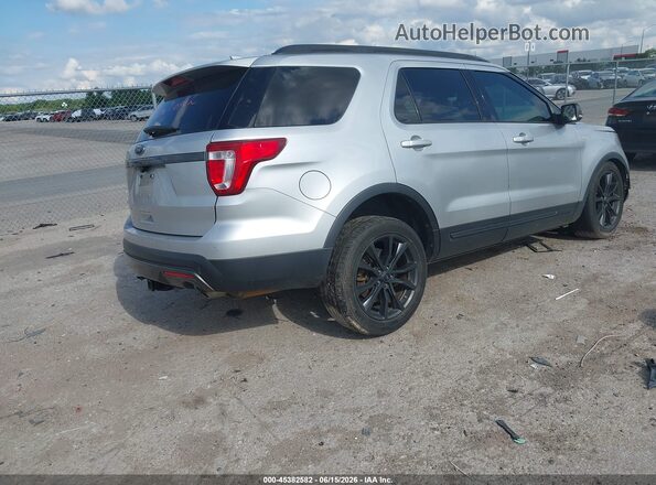 1FM5K7D85HGD85286 2017 FORD EXPLORER Серебряный Задняя правая четверть