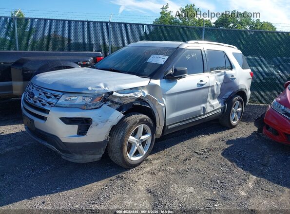 1FM5K7D85KGA26530 2019 FORD EXPLORER Silver Front left
