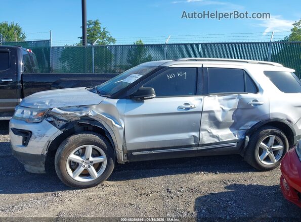 1FM5K7D85KGA26530 2019 FORD EXPLORER Silver Front view