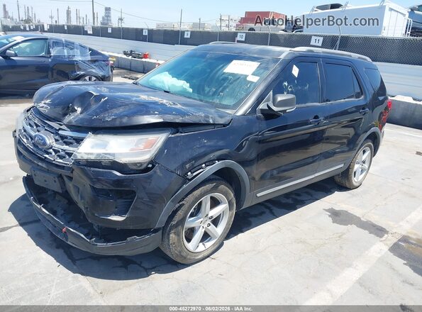 1FM5K7D85KGA47006 2019 FORD EXPLORER Черный Передняя левая четверть