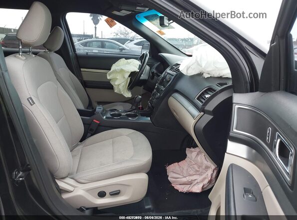 1FM5K7D85KGA47006 2019 FORD EXPLORER Черный Вид салона спереди