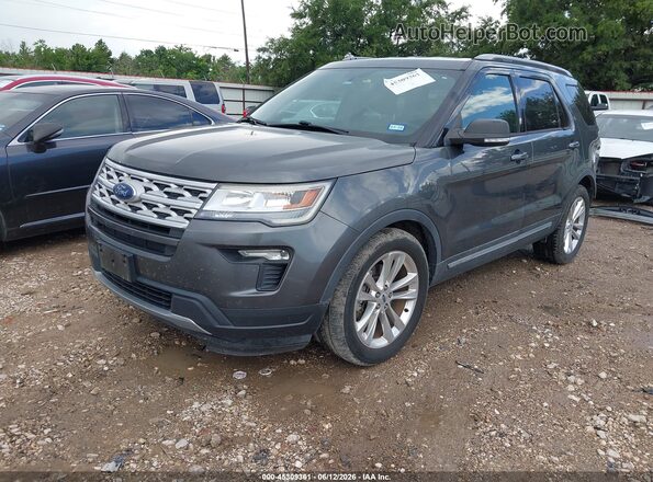 1FM5K7D85KGA59981 2019 FORD EXPLORER Gray წინა მარცხენა ხედი სამი მეოთხედიდან