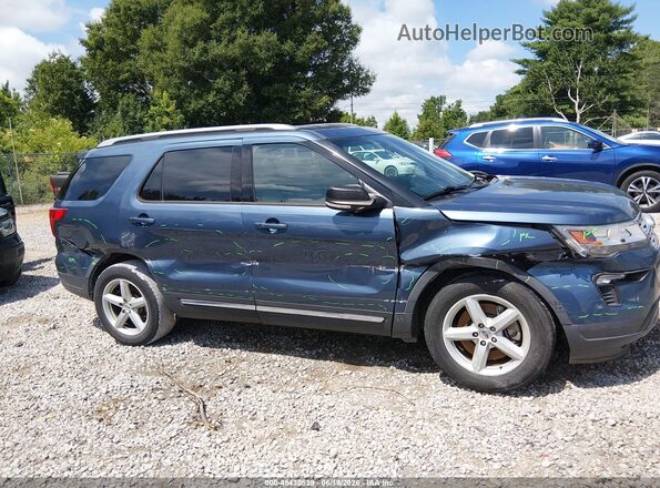 1FM5K7D85KGA92821 2019 FORD EXPLORER Blue წინა ხედი