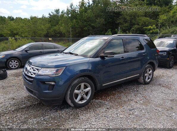 1FM5K7D85KGA92821 2019 FORD EXPLORER Blue წინა მარცხენა ხედი სამი მეოთხედიდან