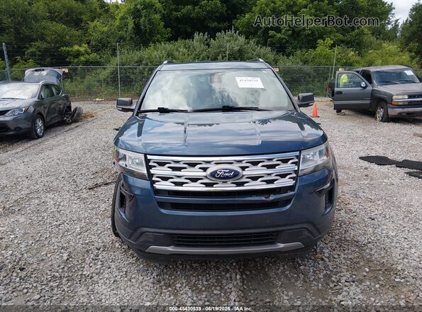 1FM5K7D85KGA92821 2019 FORD EXPLORER Blue ხელსაწყოთა პანელის ხედი