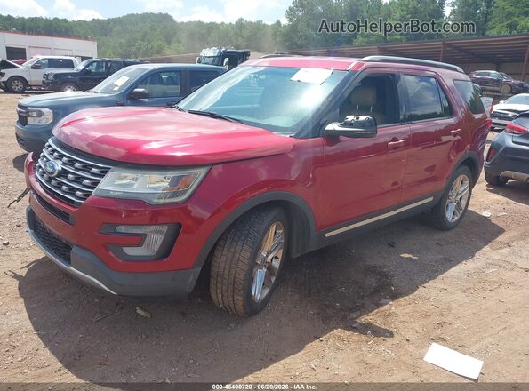 1FM5K7D86GGC69920 2016 FORD EXPLORER Red Vista tres cuartos delantera izquierda