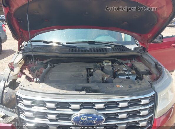 1FM5K7D86GGC69920 2016 FORD EXPLORER Red Vista trasera