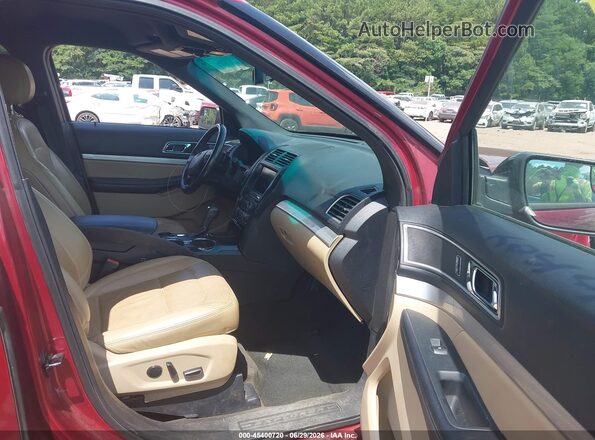 1FM5K7D86GGC69920 2016 FORD EXPLORER Red Vista interior delantera