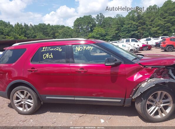 1FM5K7D86GGC69920 2016 FORD EXPLORER Red Vista interior trasera