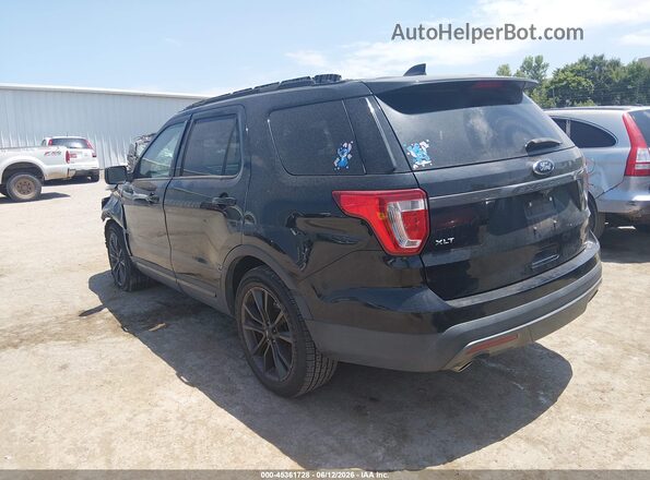 1FM5K7D86HGA12127 2017 FORD EXPLORER Black Rear left