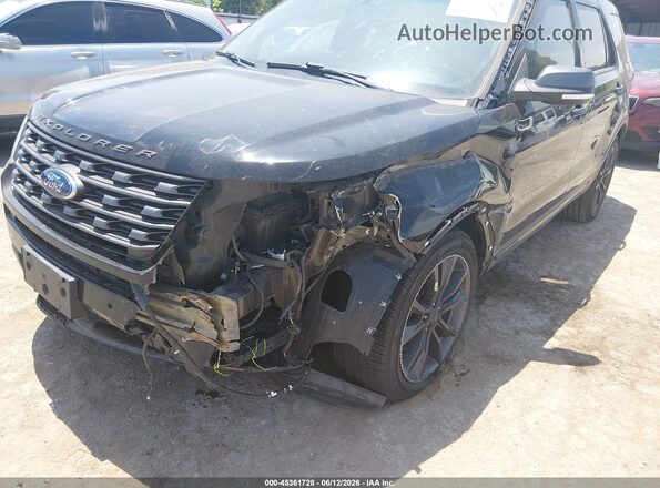 1FM5K7D86HGA12127 2017 FORD EXPLORER Black Front view