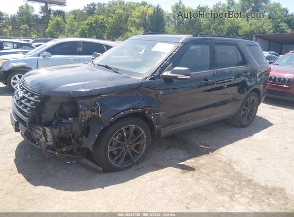 1FM5K7D86HGA12127 2017 FORD EXPLORER Black Front left