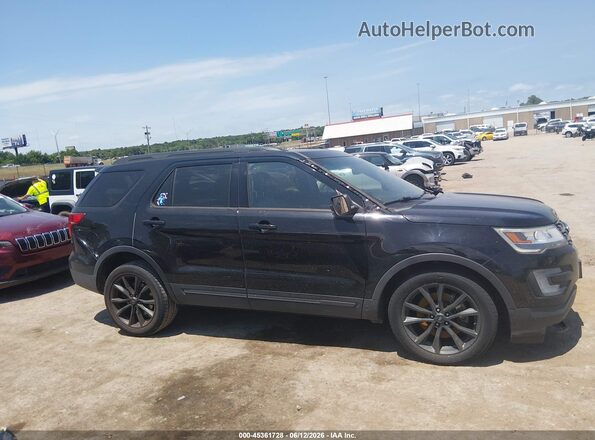 1FM5K7D86HGA12127 2017 FORD EXPLORER Black Rear interior view