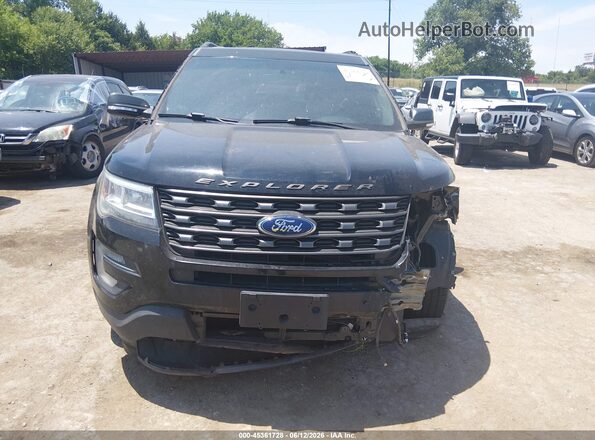 1FM5K7D86HGA12127 2017 FORD EXPLORER Black Instrument cluster view
