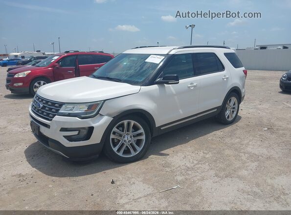1FM5K7D86HGA15657 2017 FORD EXPLORER White Առջևի ձախ երեք քառորդ տեսարան